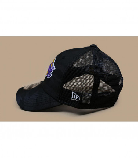 New Era trucker Lakers noir